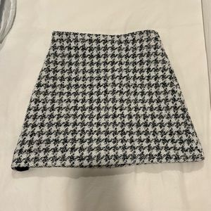 Black & White Mini Skirt